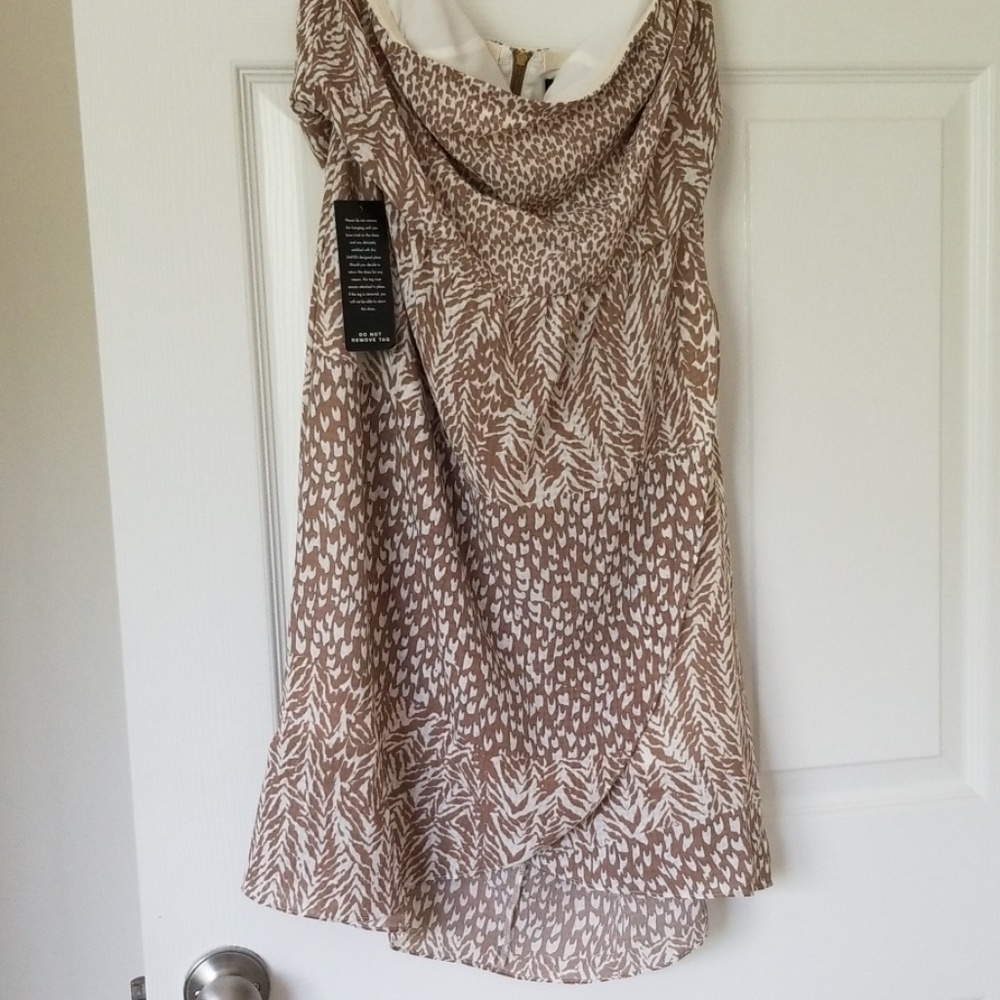 Animal print mini dress